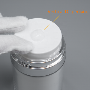 Botella Dispensadora de Bomba de Presión Sin Aire de 15 ml, 30 ml, 50 ml, Plateada/Dorada, Frascos de Plástico PP con Carcasa Transparente de AS, Gran Venta - Product Image 5