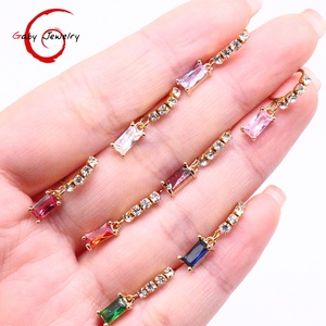 Gaby New Designs Bulk Stainless Steel <strong>Nose</strong> Ring <strong>Cute</strong> Bling Rectangle Dangle Hoop <strong>Nose</strong> <strong>Piercing</strong> for Wedding Engagement Body - Product Image 2
