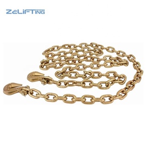 Z2LIFTINGグレード70トラックチェーン/鉄チェーンClevisフック付きゴールデン亜鉛メッキ - Product Image 3