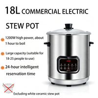Marmite électrique à grande capacité en acier inoxydable 304 épaissi, marmite à congee entièrement automatique, certification CB