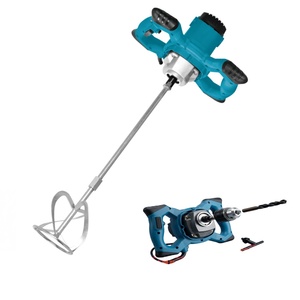 Mezcladora de Concreto Eléctrica Industrial Portátil para Mezclar Pintura, Cemento, Masilla y Polvo - 110/220V 50/60Hz - Product Image 1