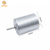 Moteur micro-brossé 12V 370 DC 24,4 mm 5000-20000 tr/min à aimant permanent haute performance pour appareils électroménagers et vélos électriques