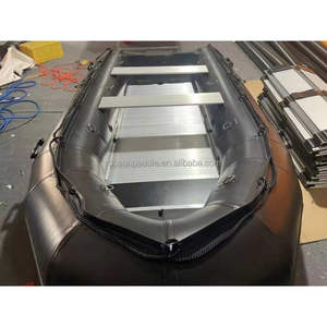 Bateau pneumatique léger CE 300 330 360 380, bateau pneumatique portable en PVC pour la pêche/le camping avec rames et pompe, capacité de 4 à 5 personnes - Product Image 3