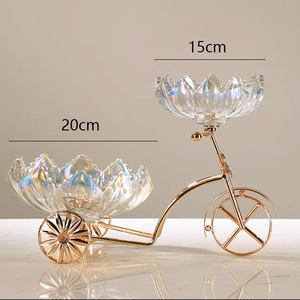 Plateau à fruits en métal de luxe AURORA pour présentation sur comptoir, pour table basse de salon, décoration haut de gamme pour la maison, bonbons, en-cas - Product Image 5