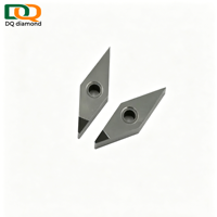 Outil de tournage à pointe diamantée DQ DIAMOND, insert PCD DCGW DCGT, type OEM ISO, pour le traitement de l'aluminium, du cuivre et du plastique en centre d'usinage