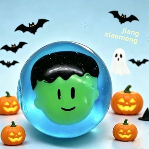 Best-seller transfrontalier : Balle anti-stress souple à rebond lent, phosphorescente, à base de mélasse, pour Halloween, Thanksgiving et Noël - Product Image 2