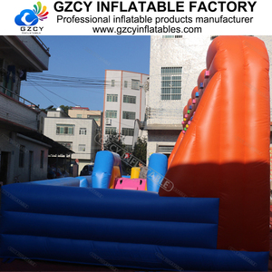 Chất lượng cao thổi lên trẻ em dành cho người lớn PVC nhà bị trả lại không khí trượt Inflatable trở ngại khóa học - Product Image 2