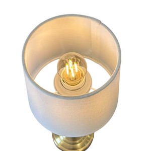 White Shade Gold Rechargeable Table <b>Lamp</b> Rechargeable <b>Lamp</b> Shade Rechargeable Led Table <b>Lamp</b> with Round Base - Product Image 4