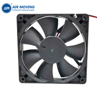 Ventilateur de refroidissement CC AM12025H12 120x120x25mm 12V à palelettes réglables, roulement à billes, faible bruit pour alimentation électrique, onduleur, OEM/ODM personnalisé