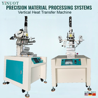 Nouvelle machine de transfert thermique semi-automatique à colonne servo pour l'impression d'étiquettes et le marquage à chaud de tubes