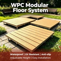 Système de terrasse en WPC personnalisé, moderne, imperméable, écologique, à emboîtement, pour balcon d'appartement, terrasse extérieure, entrepôt, jardin