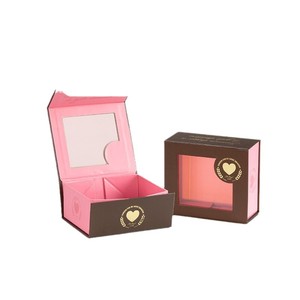 8090 Custom Flip <b>Gift</b> <b>Box</b> With Window Magnetic Closure For <b>Present</b> Packaging - Product Image 1