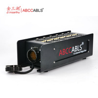ABCCABLS Caja de escenario de audio de 12 vías y 37 pines, divisor de audio XLR de 12 canales, conexión rápida a Fan 19Pin Socapex a caja de escenario hembra de 12XLR