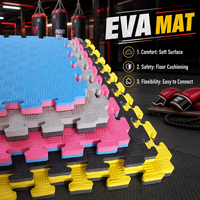 Tapis de sol en mousse EVA emboîtable pour la gym et les arts martiaux, antidérapant, imperméable, avec logo personnalisé, vente en gros