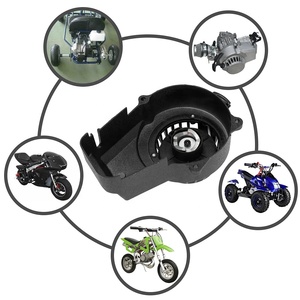HIAORS سحب نكص ابدأ كاتب ل 2 السكتة الدماغية محرك 47 49 50cc ATV رباعية 4 ويلر الذهاب كارت الترابية دراجة نارية صغيرة المحرك الأسود - Product Image 3