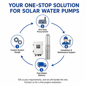 Pompe à eau solaire submersible en acier inoxydable 1HP DC à haute pression (140m) économique pour l'agriculture maraîchère et la vente en gros au Zimbabwe - Product Image 3