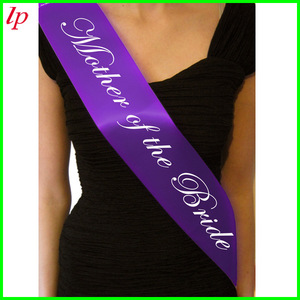 Banda de satén morado de una sola capa para futura novia, accesorio para despedida de soltera - Product Image 4