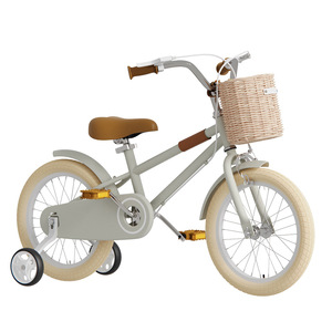 Jenny Children's Bike 2301 Mint Grey With Basket For 5 To 7 Years <b>Old</b> Kids - Product Image 4