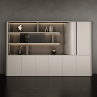 Meuble de bureau exécutif de luxe moderne Musen Modèle 052, bibliothèque commerciale, armoire de rangement pour dossiers, design MDF, serrure à clé