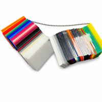 Plaque en acrylique colorée translucide PMMA, panneau plastique sur mesure pour enseignes, artisanat et présentoirs