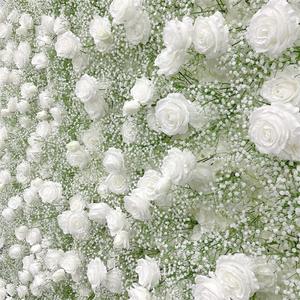 Wrinkle Resistant Fabric Base <b>Artificial</b> European Style Lotus Floral Wall Wedding Party Ceremony Stage Backdrop Decor - Product Image 5