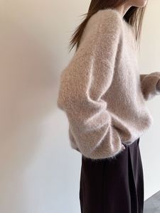 2025 nuevo suéter de color sólido con hombros descubiertos suéter de punto para mujer suéter informal - Product Image 4