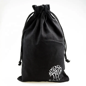 <span class=keywords><strong>Grand</strong></span> sac en <span class=keywords><strong>coton</strong></span> noir à cordon de serrage en gros, sac en <span class=keywords><strong>coton</strong></span> personnalisé avec logo imprimé, petite pochette pour bijoux, cadeaux, accessoires, réutilisable - Product Image 5