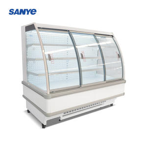 Réfrigérateur de supermarché multi-étagères <span class=keywords><strong>semi</strong></span>-hauteur à refroidissement par air, porte vitrée, dégivrage <span class=keywords><strong>automatique</strong></span> pour la présentation de boissons gazeuses et de fruits - Product Image 3