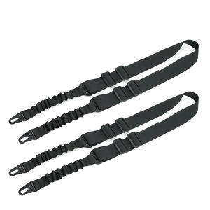 Тактический 2-точечный Эластичный банджи-строп пистолет плечевой ремень пистолет слинг с металлической пряжкой крюк ремень пистолет веревка - Product Image 4