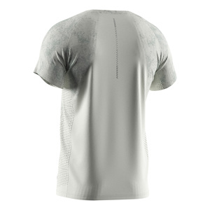 เสื้อวิ่งผู้ชายออกแบบตามหลักสรีรศาสตร์ พิมพ์ลายแบบซับลิเมชั่น ระบายเหงื่อได้ดี สะท้อนแสงสำหรับวิ่งกลางคืน - Product Image 4