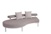 Ensemble de chaises et de tables de jardin de luxe en aluminium pour l'extérieur Mobilier de patio élégant pour balcon avec table d'accueil