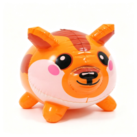 Jouet aquatique gonflable en forme de hamster orange mignon, logo personnalisé, jouet flottant en PVC pour enfants, pour piscine, plage, jeux aquatiques d'été