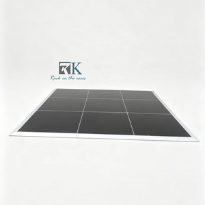 Easy install Dance Floor Party Wedding Event Flooring with Black panel Aluminum Edging - Product Image 1