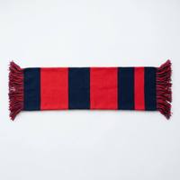 Individuelles Logo Modische Gestrickte Spandex-Schals Flaggen-Banner Jacquard Sport Fußball Fans Schal