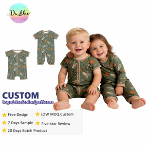 Summer Baby Bamboo Zippy Romper Custom Kids Bamboo Bodysuit Baby Boys <strong>Clothes</strong> High Quality Jumpsuit Wholesale - Product Image 1