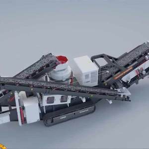 China 100-200tph Tragbare mobile Zerkleinerung anlage Mobiler Kegel brecher mit Förderer Preis - Product Image 4