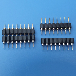 2.54mm Pitch yuvarlak delik plastik ayrılıkçı düz yükseklik tek çift sıra düz <span class=keywords><strong>Pin</strong></span> altın kaplama PCB başlık <span class=keywords><strong>Pin</strong></span> kadın - Product Image 1