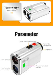 आउटडोर छोटी जेब पोर्टेबल 7x हैंडहेल्ड 1000 मीटर रेंजर गोल्फ के लिए लेजर रेंजफाइंडर - Product Image 5