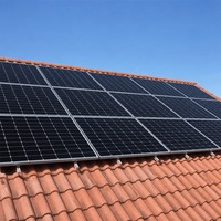 Système de montage solaire pour toit en tuiles rouges, support en aluminium, structure de fixation photovoltaïque, kit d'installation de panneaux