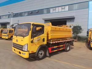 รถบรรทุกไฮโดรแวคคั่ม FAW Hu-V 4×2 ถังเก็บน้ำแบบติดด้านข้าง 6 ลูกบาศก์เมตร, ฉีดน้ำแรงดันสูงและดูดน้ำแบบสุญญากาศ, ผลิตตามสั่งจากโรงงานดั้งเดิม - Product Image 5