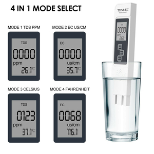 4 en 1 multifuncional <span class=keywords><strong>TDS</strong></span> EC <span class=keywords><strong>PPM</strong></span> medidor de calidad del <span class=keywords><strong>agua</strong></span> pluma probador pantalla LCD <span class=keywords><strong>TDS</strong></span> y EC pluma probador - Product Image 5