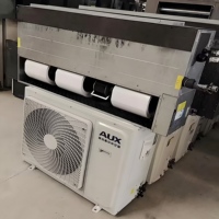 Unit Kipas Koil Inverter DC Komersial Industri yang Dapat Disesuaikan, Kontrol Cerdas WiFi, Terminal AC Sentral Tersembunyi di Langit-langit untuk