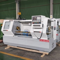 Torno CNC ShanDong HR CK6140X1000, Torno de Metal de Alta Precisión con Sistema CNC GSK, Torno de Metal CNC CK6140