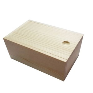 Paulownia — boîte de rangement en bois clair avec couvercle à charnière, matériel pour le rangement des bijoux et son emballage - Product Image 6