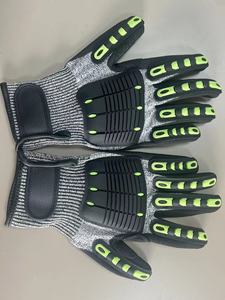 耐切創レベル5保護、サンディーニトリルパームコーティング、TPRメカニックインパクトグローブ、耐衝撃オイルフィールドグローブ - Product Image 5