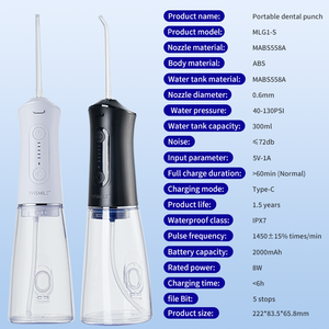 2025 NUEVO 300ML <span class=keywords><strong>Irrigador</strong></span> oral inalámbrico recargable 5 modos <span class=keywords><strong>de</strong></span> trabajo Impermeable IPX7 Flosser <span class=keywords><strong>de</strong></span> agua - Product Image 3