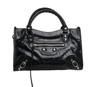 Borsa a Mano Le City da Donna in Vera Pelle Borse e Borsette di Lusso Firmate con Borchie Stile Motociclista - Product Image 3
