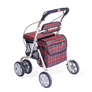Lide Stable <b>Walking</b> Aid 2412 Stainless Steel Rollator <b>With</b> <b>Seat</b> And Wheels For Elderly Mobility Assistance - Product Image 3