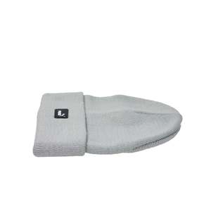 Puma Unisex Adult Beanie <b>Hat</b> Grey Ribbed Knit <b>Winter</b> Warmth - Product Image 4