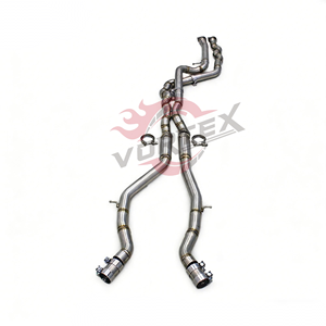 Vortex กระจกสแตนเลส1.5มม. ความยาวเท่ากันท่อกลางสำหรับการแข่งขัน M2C M2 S55 F87ไอเสีย3.0ตัน - Product Image 1